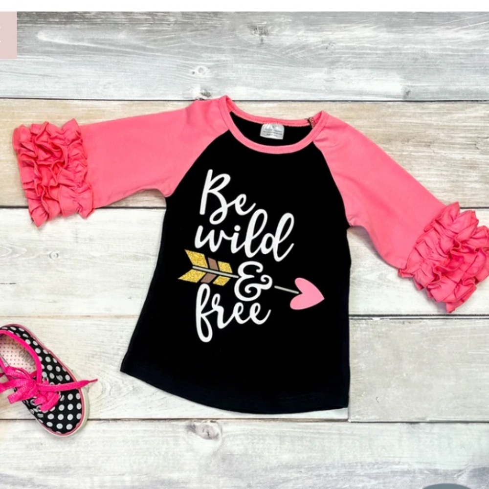 Wild & Free ruffle sleeve